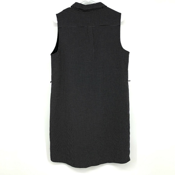 The Limited Ashton Dress Womens Large Black White Polka Dot Sleeveless Shift - Picture 6 of 9
